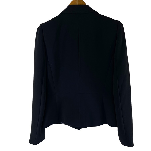 Tahari Arthur S. Levine Black Blazer w/Shiny Black Metal Buttons & Studs Size 6 - Picture 2 of 12